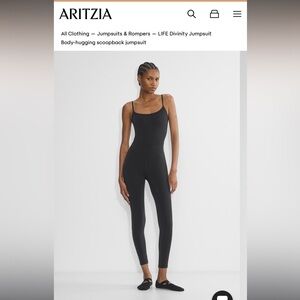 Wilfred Black Fitted Jumpsuit